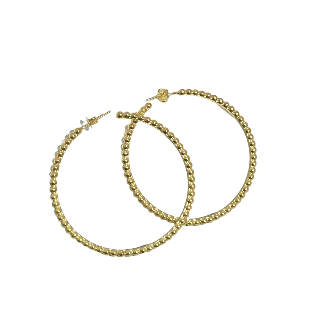 [LUXE]SMOOTH BEAD STUD EARRINGS