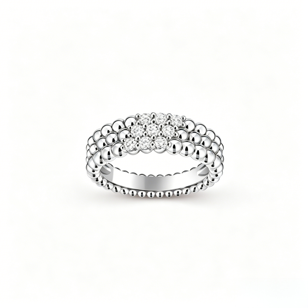 [LUXE]Five-row diamond bracelet