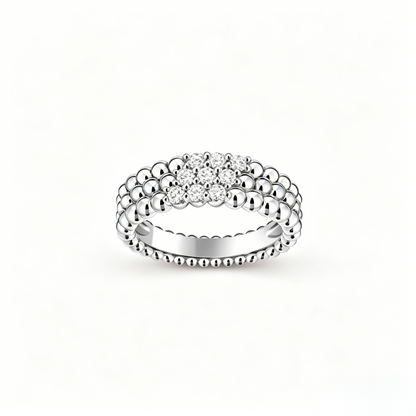 [LUXE]Five-row diamond bracelet