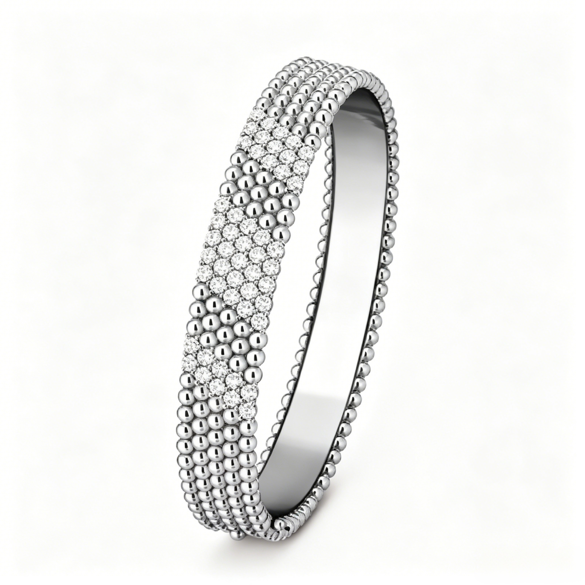 [LUXE]Five-row diamond bracelet