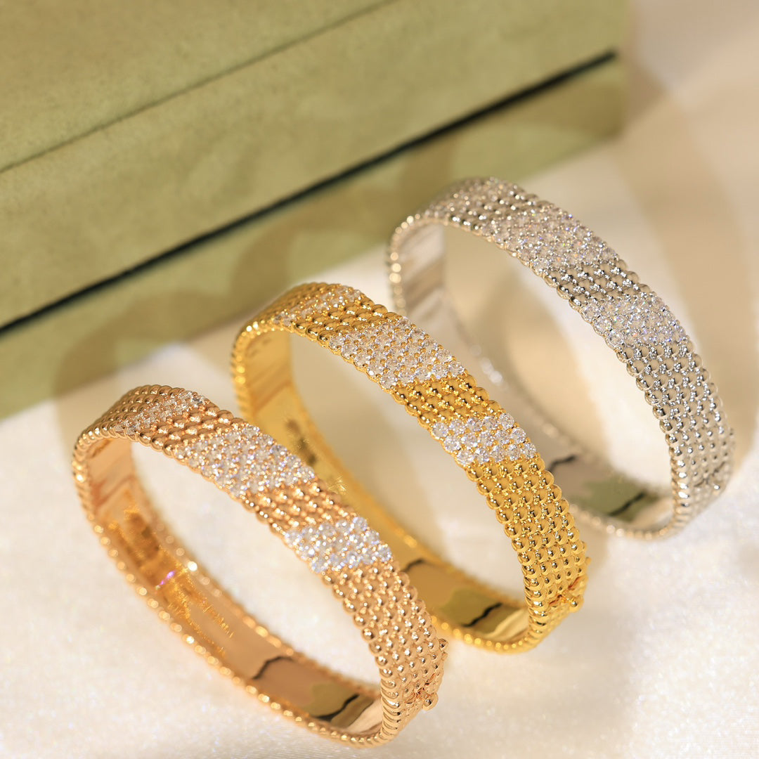 [LUXE]Five-row diamond bracelet