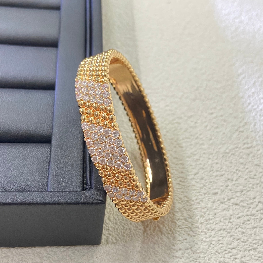 [LUXE]Five-row diamond bracelet