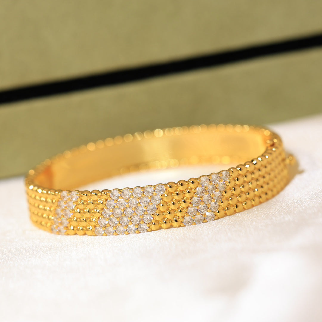[LUXE]Five-row diamond bracelet
