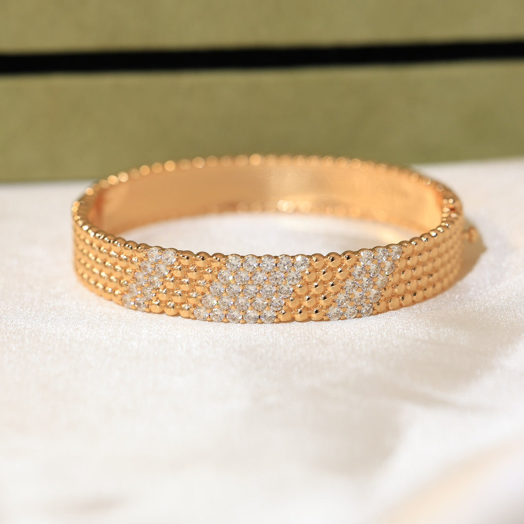 [LUXE]Five-row diamond bracelet