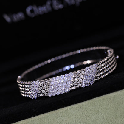 [LUXE]Five-row diamond bracelet