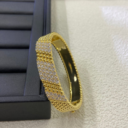 [LUXE]Five-row diamond bracelet