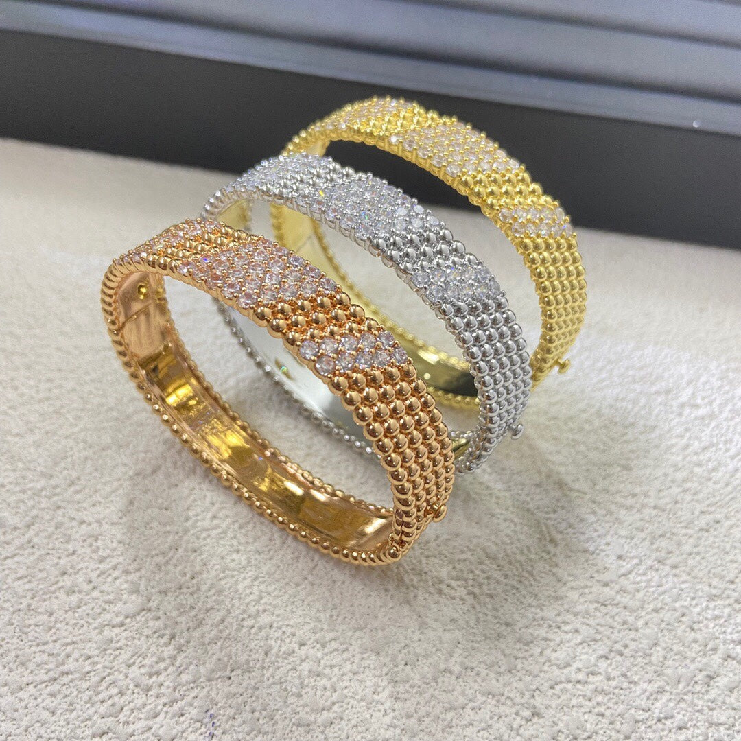 [LUXE]Five-row diamond bracelet