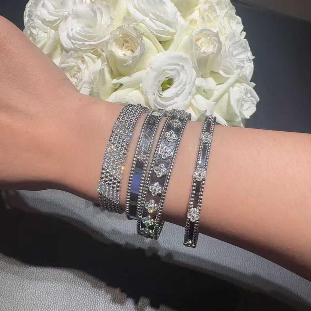 [LUXE]Five-row diamond bracelet