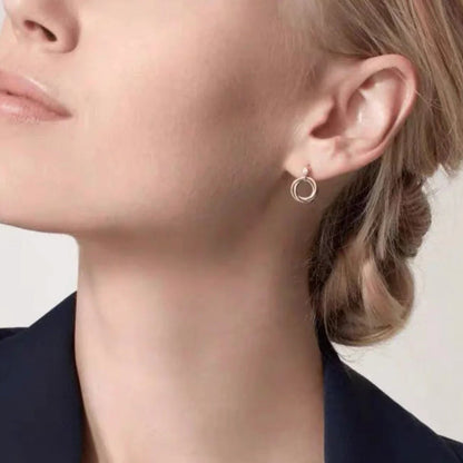 [Rosla]TRINITY ON DIAMOND  EARRINGS