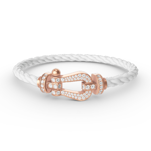[Rosla]FORCE LARGE HORSESHOE FULL DIAMOND BRACELET ROSE GOLD