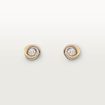 [Rosla]TRINITY STUD DIAMOND EARRINGS