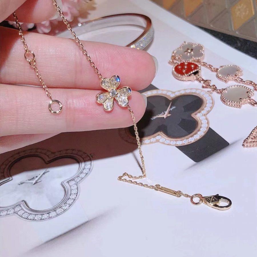 [Rosla]FRIVOLE GOLD FLOWER DIAMOND BRACELET
