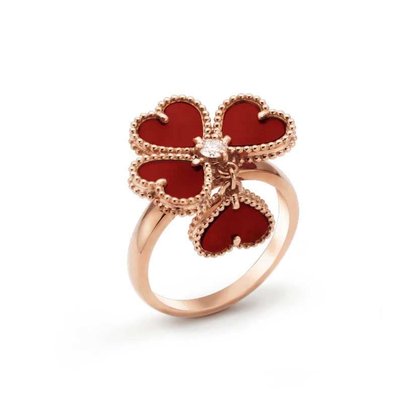 [Rosla]SWEET CLOVER CARNELIAN RING