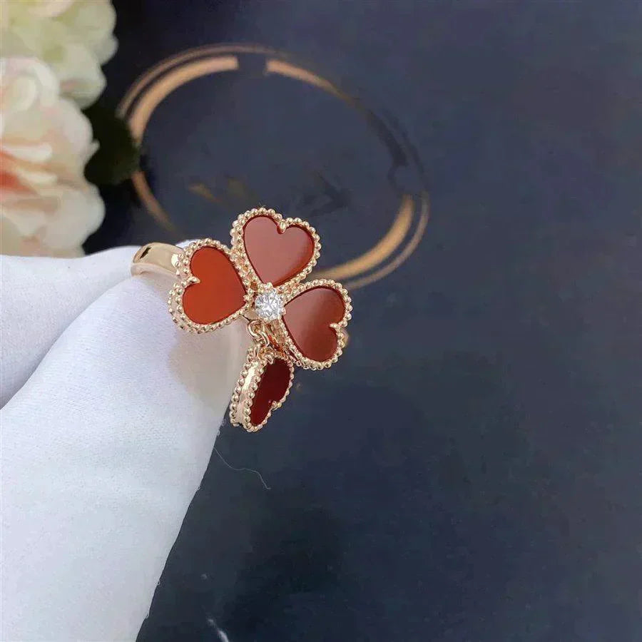 [Rosla]SWEET CLOVER CARNELIAN RING