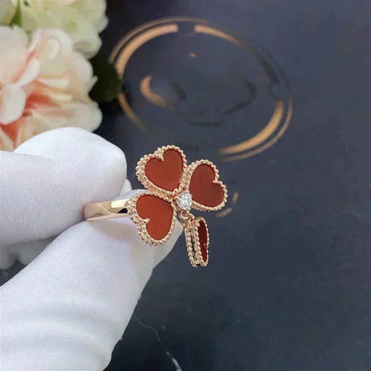 [Rosla]SWEET CLOVER CARNELIAN RING