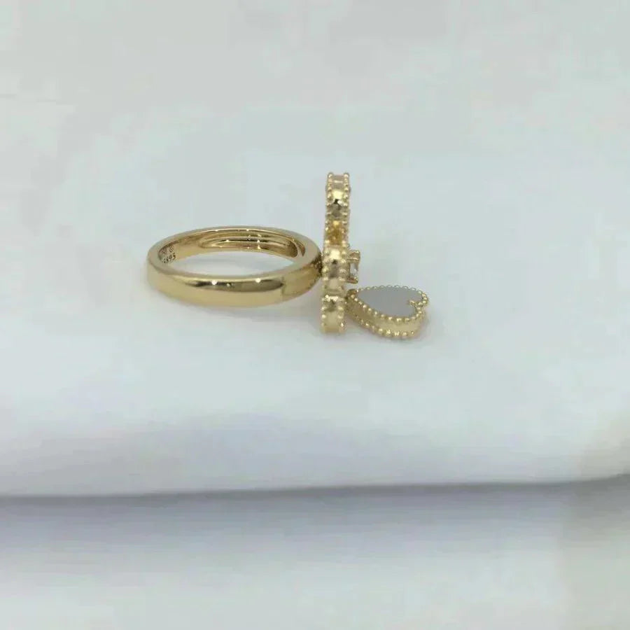 [Rosla]SWEET CLOVER WHITE MOP RING