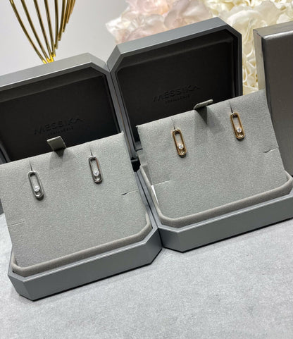 [Rosla]MOVE UNO SMALL 1 DIAMOND EARRINGS