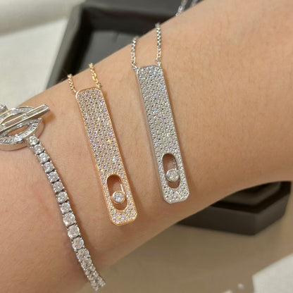 [Rosla]MY FIRST DIAMOND PAVED NECKLACE