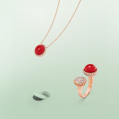 [Rosla]PERLEE COULEURS DIAMOND ROSE GOLD BETWEEN THE FINGER RING