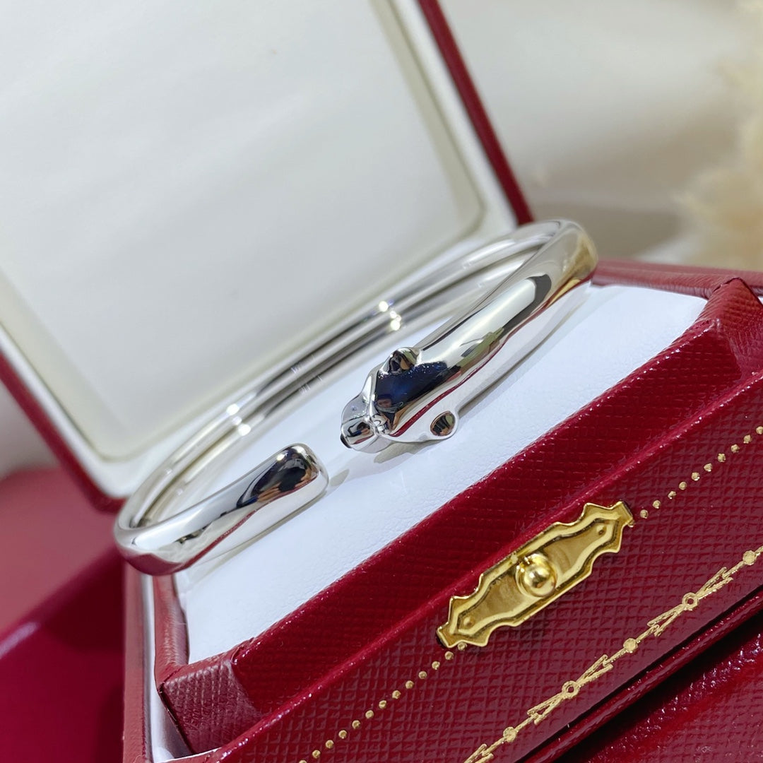 [Rosla]PANTHERE SILVER OPEN BRACELET