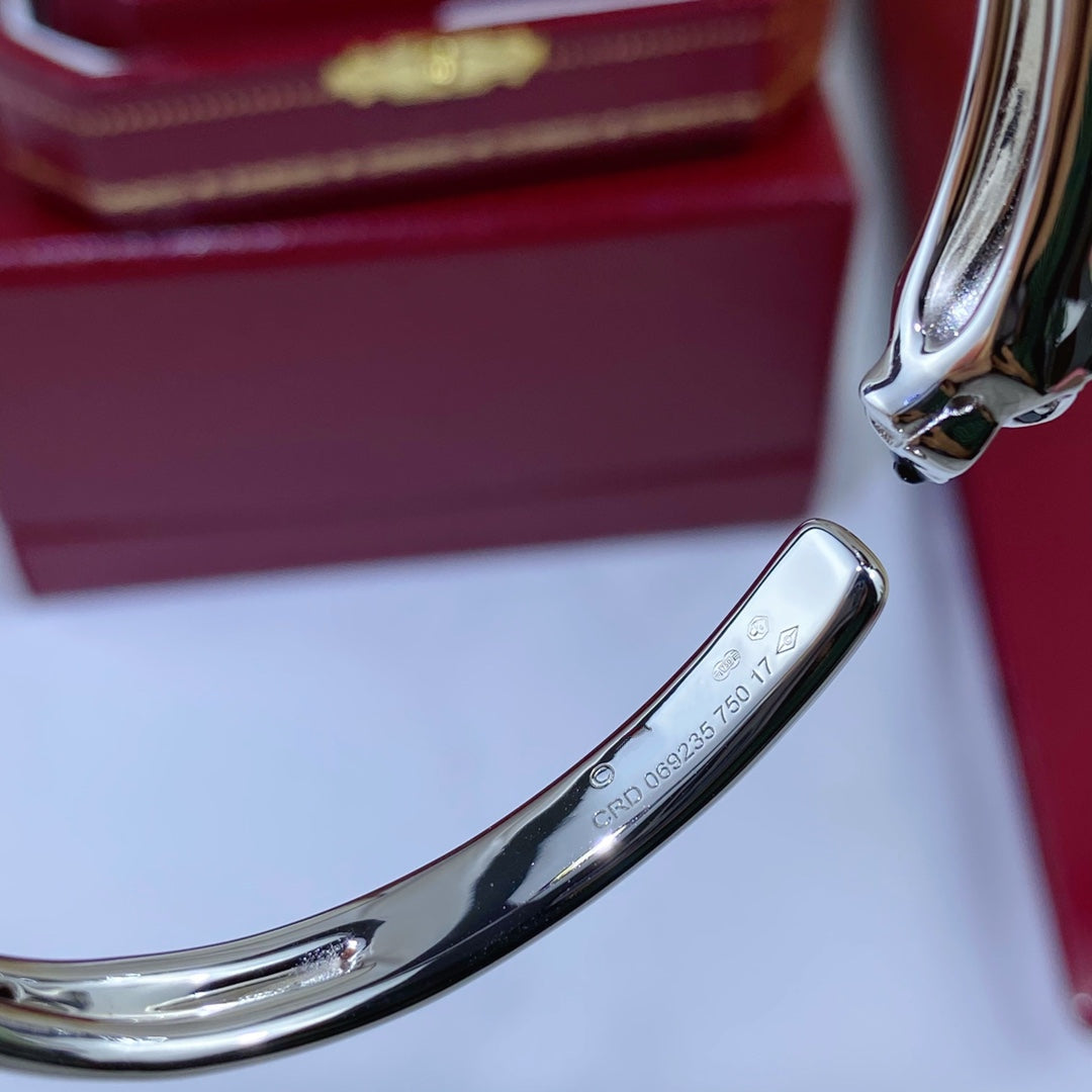 [Rosla]PANTHERE SILVER OPEN BRACELET