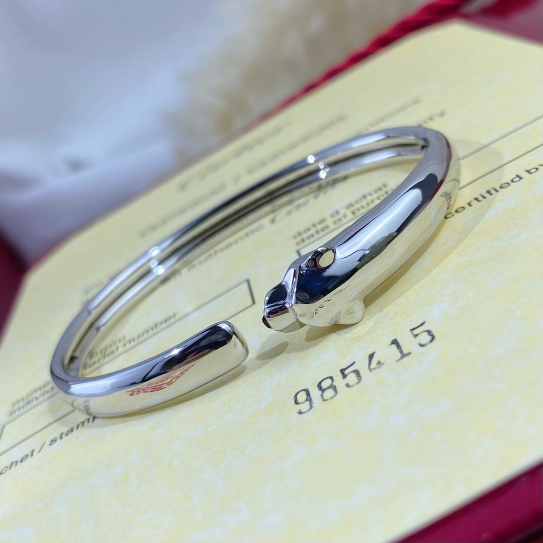 [Rosla]PANTHERE SILVER OPEN BRACELET