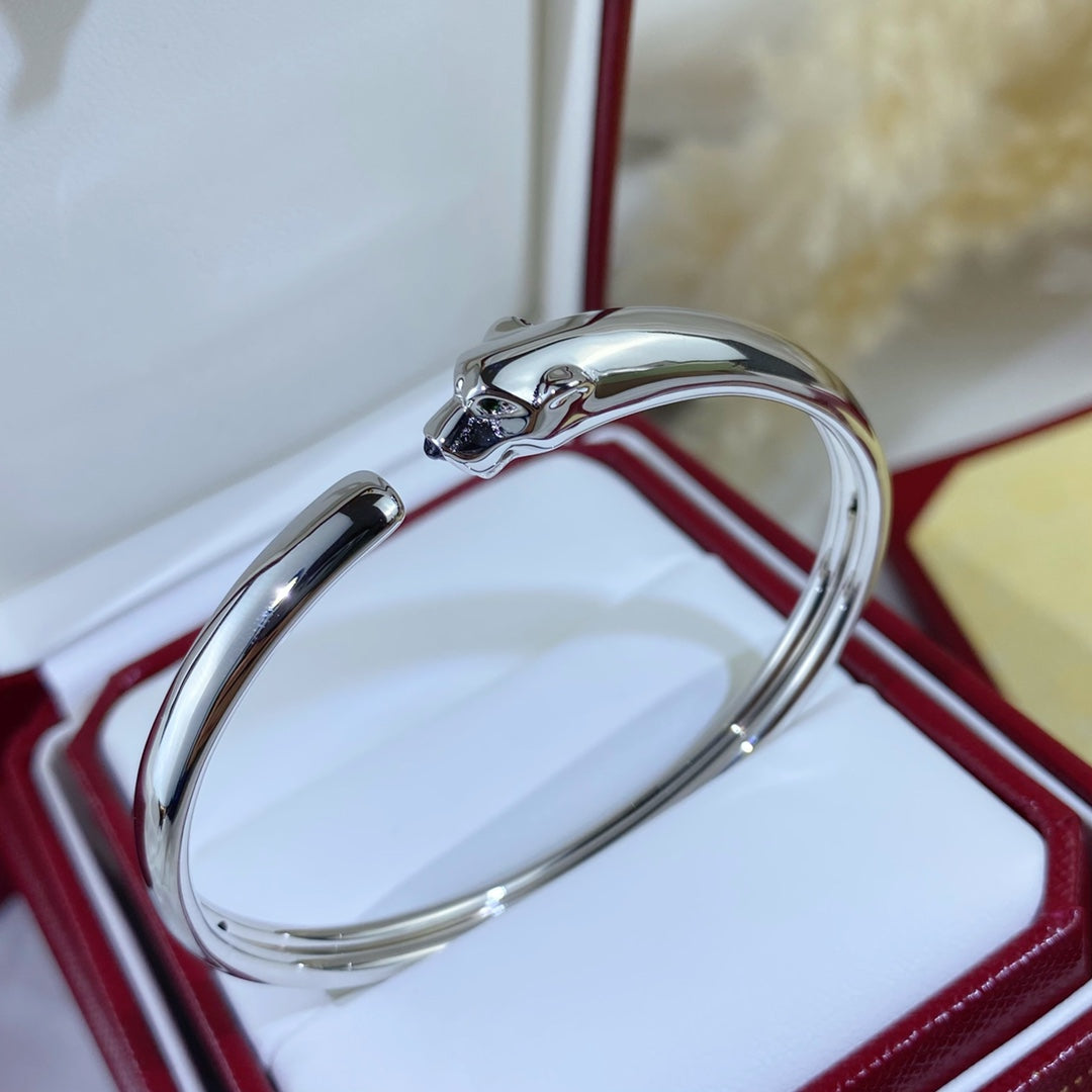 [Rosla]PANTHERE SILVER OPEN BRACELET