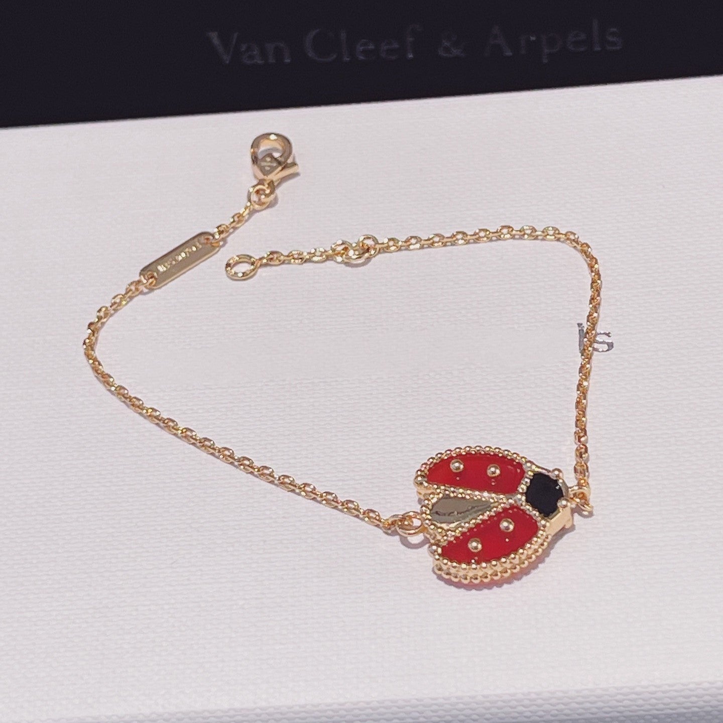 [Rosla]LUCKY SPRING 1 MOTIF PINK GOLD BRACELET