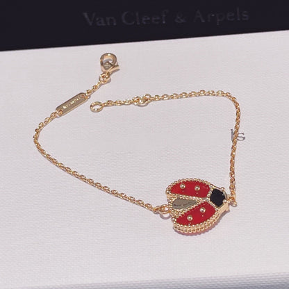 [Rosla]LUCKY SPRING 1 MOTIF PINK GOLD BRACELET