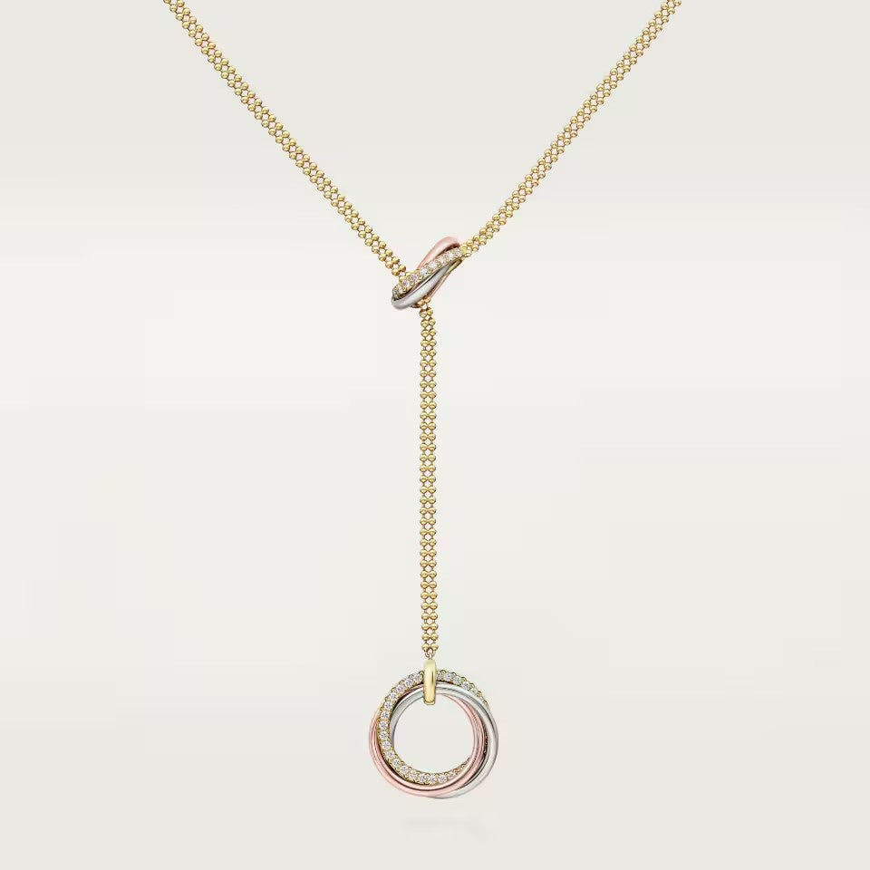 [Rosla]TRINITY DIAMONDS NECKLACE