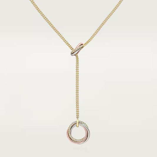 [Rosla]TRINITY DIAMONDS NECKLACE