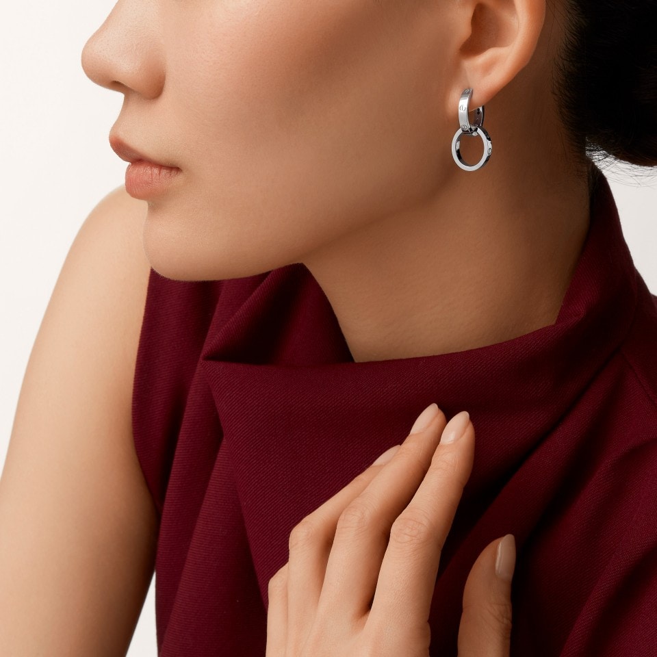 [Rosla]LOVE 3.3MM DANGLE EARRINGS