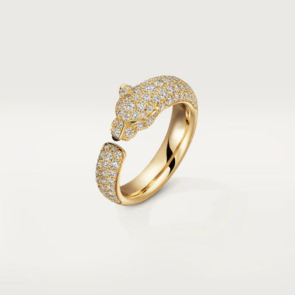 [Rosla]PANTHERE PINK GOLD DIAMOND RING
