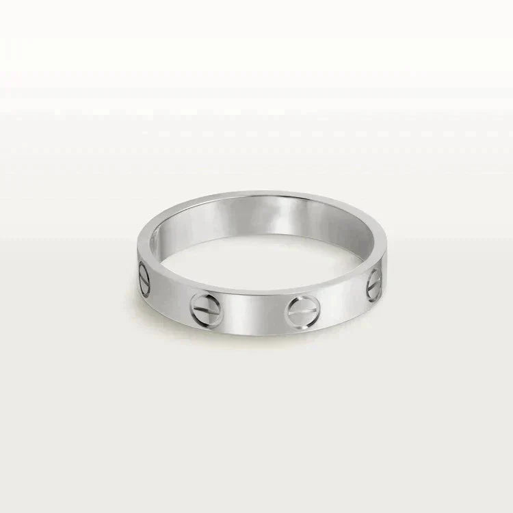 [Rosla]LOVE RING 4MM 1 DIAMOND SILVER