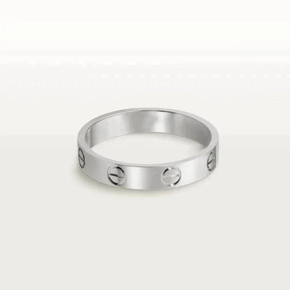 [Rosla]LOVE RING 4MM 1 DIAMOND SILVER